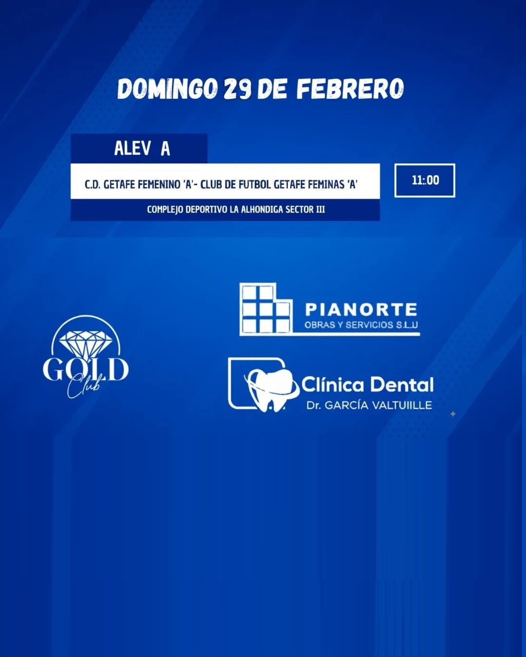 Horarios Cantera 29 de febrero