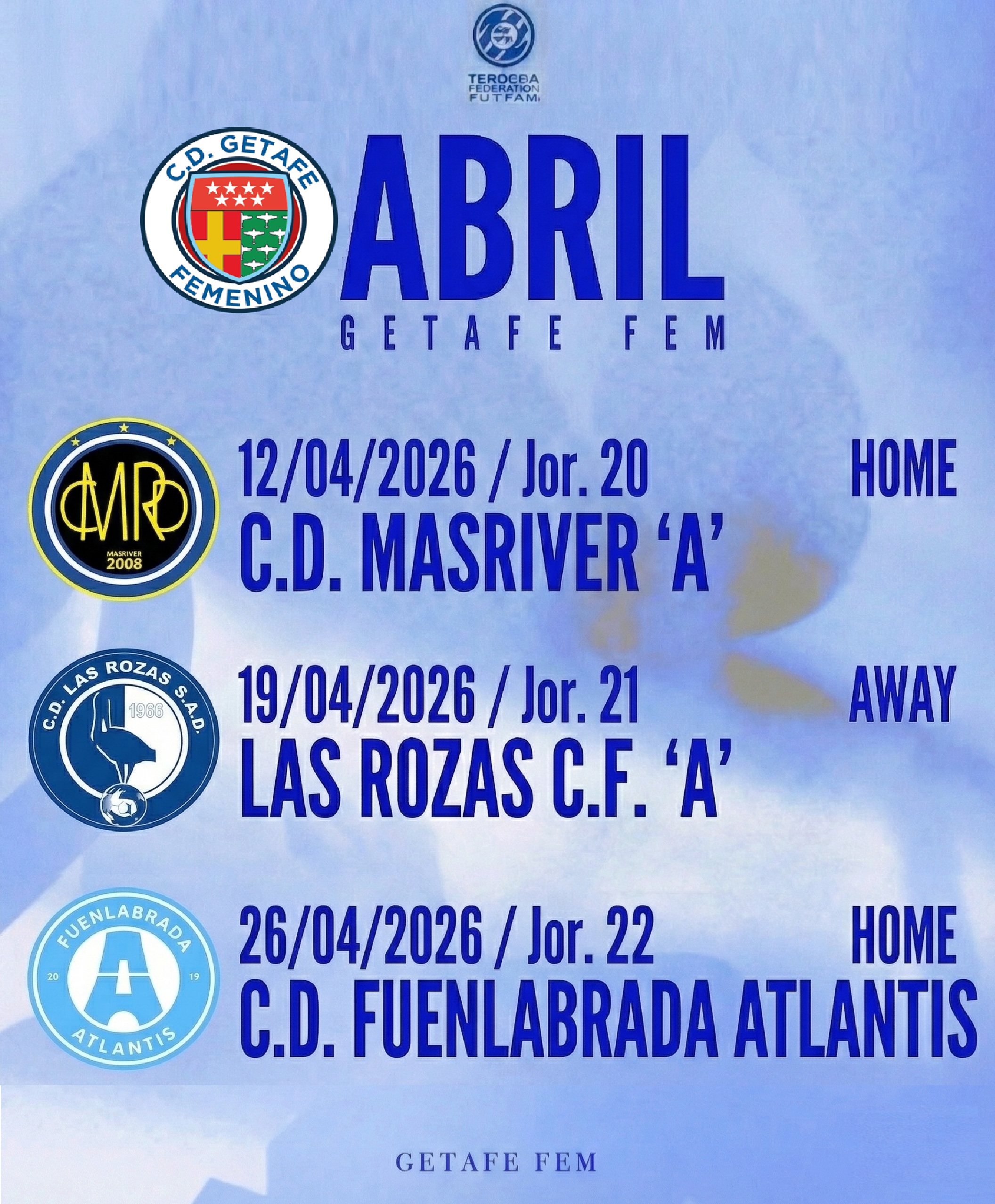 Calendario Abril - Senior B