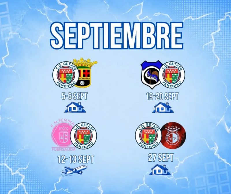 Calendario Septiembre Senior- A