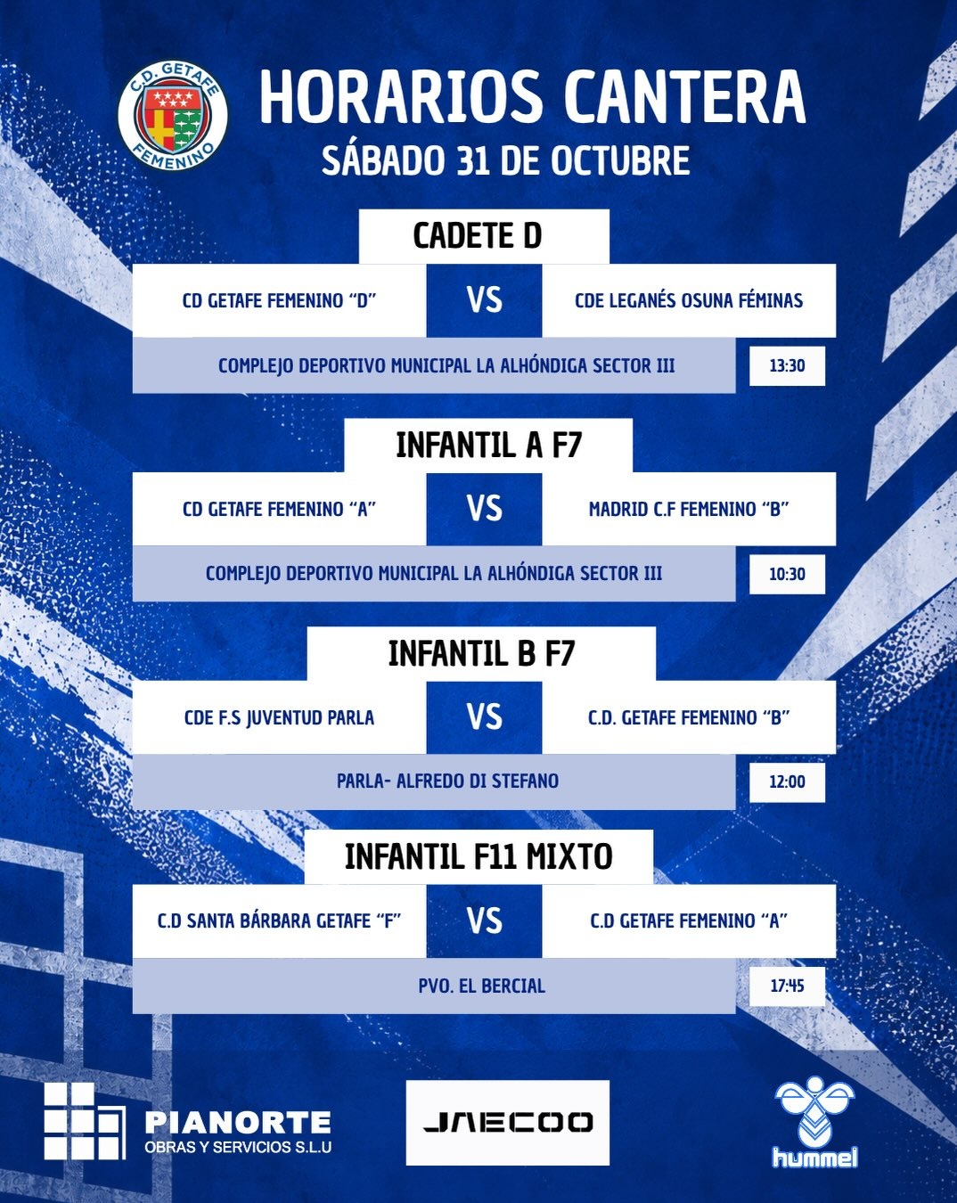 Jornada Cantera 31 Oct